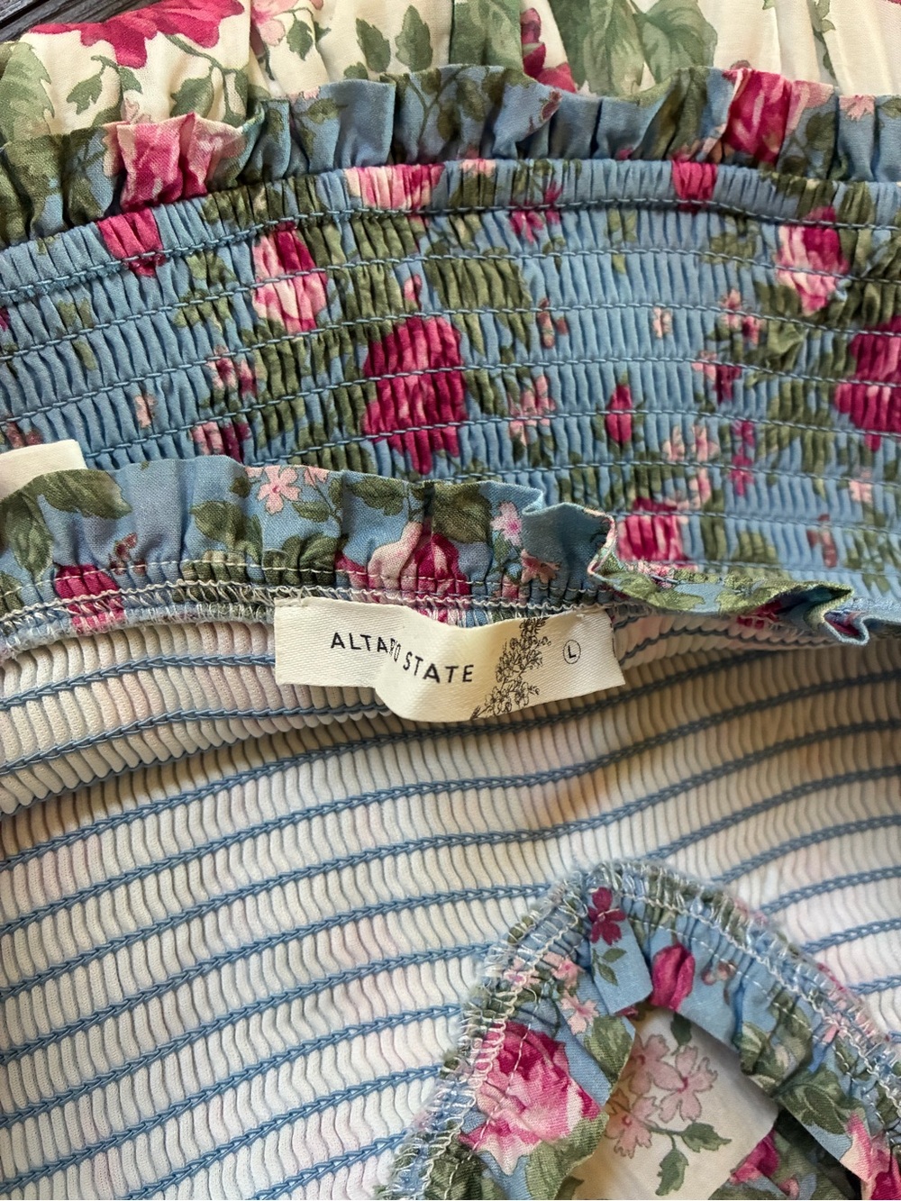 Altar’d State Blue & White Floral Maxi Dress - Picture 5 of 9
